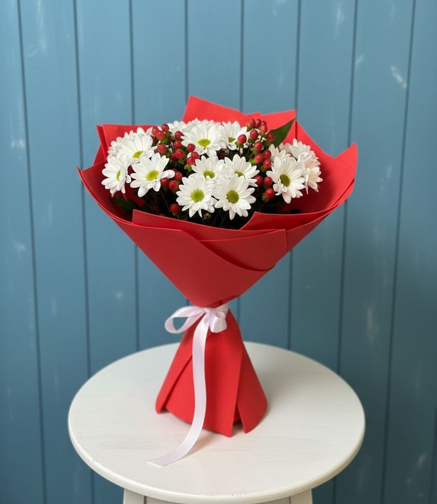 Букет цветов из: Хризантемы в Луковской