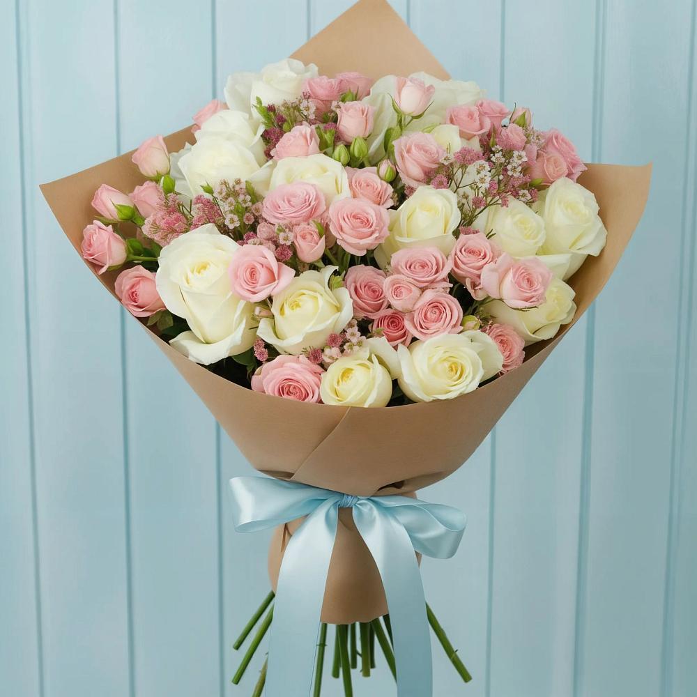 Букет цветов из: Розы в Луковской