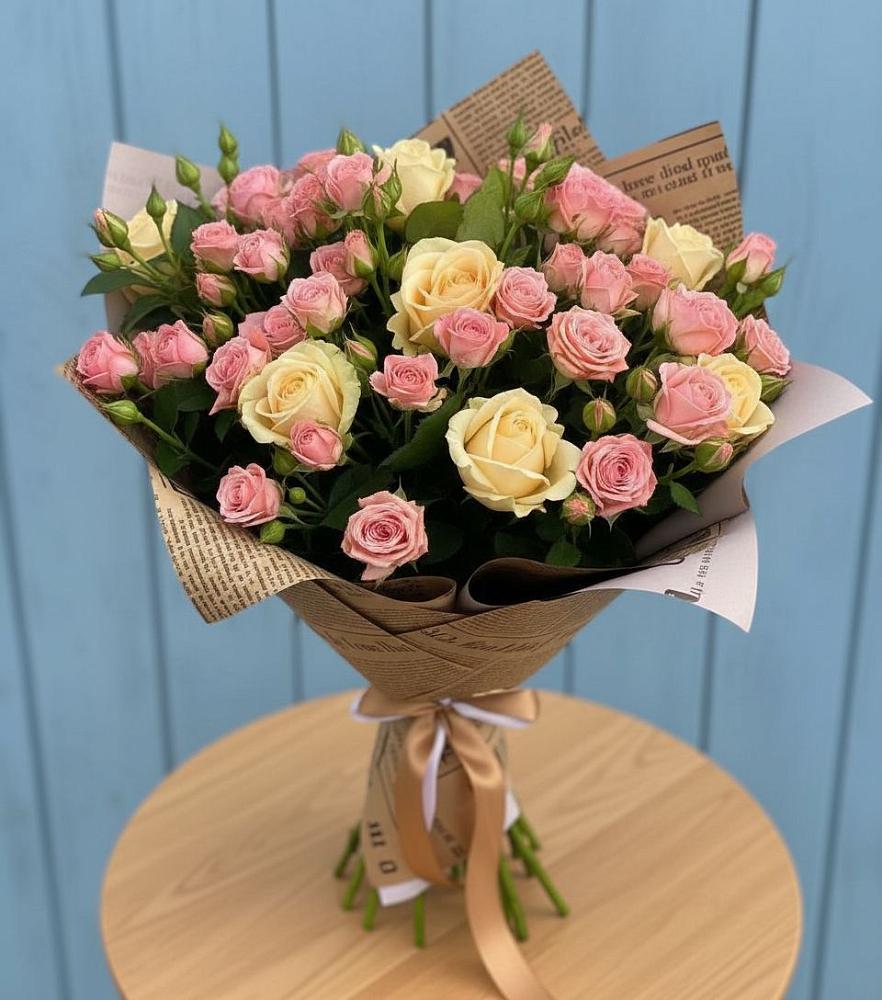 Букет цветов из: Розы в Луковской