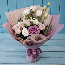 Букет цветов из:  Розы и Лизиантусы #REPLACE_PRED# Луковской