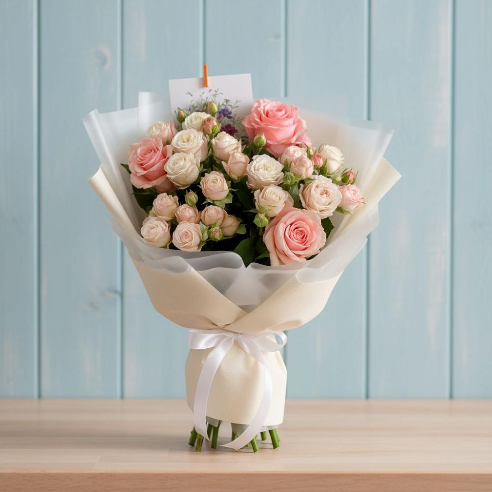 Букет цветов из: Розы в Луковской