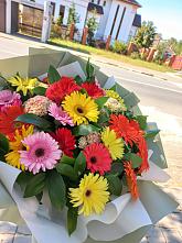 Букет цветов из:  Герберы #REPLACE_PRED# Луковской