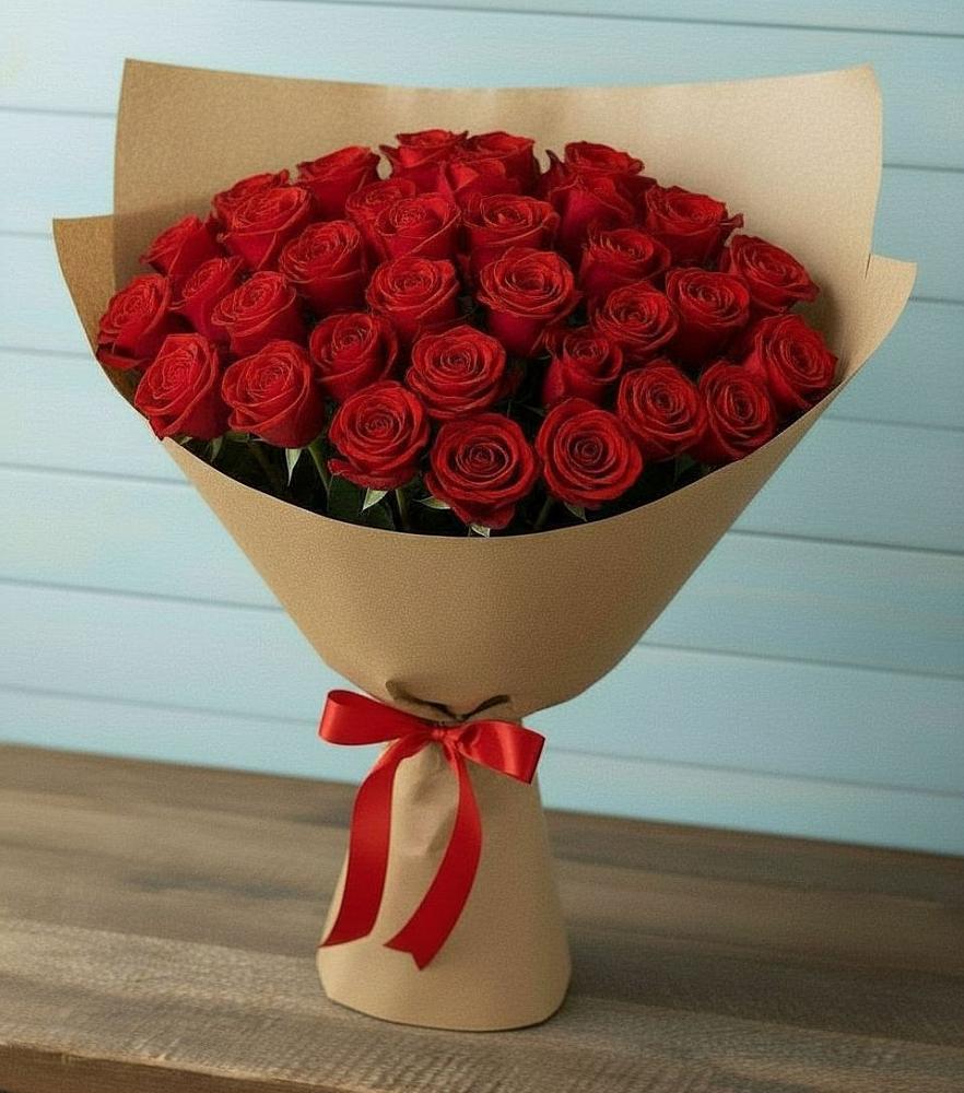 Букет Красные розы Милано в Луковской