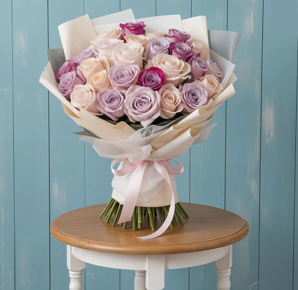 Букет цветов из: Розы в Луковской