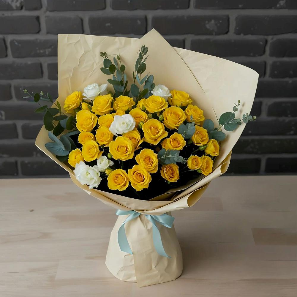 Букет цветов из: Розы в Луковской