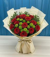 Букет цветов из:  Розы и Хризантемы #REPLACE_PRED# Луковской