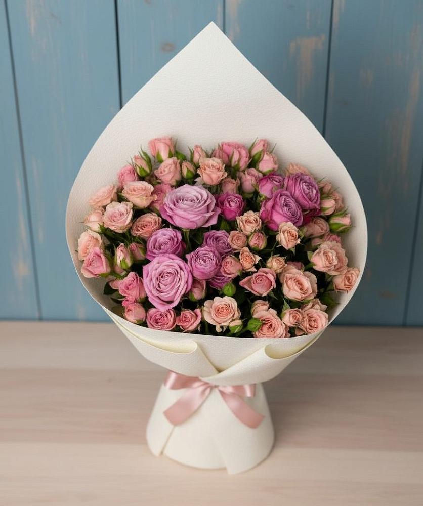 Букет цветов из: Розы в Луковской