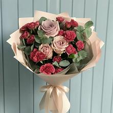 Букет цветов из:  Гвоздики и Розы #REPLACE_PRED# Луковской