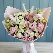 Букет цветов из:  Альстромерии и Розы #REPLACE_PRED# Луковской