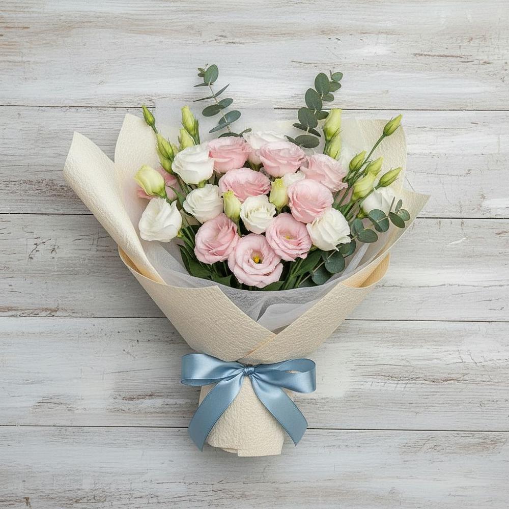 Букет цветов из: Лизиантусы в Луковской